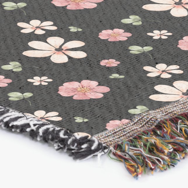 Blad mönster filt (Hörn)