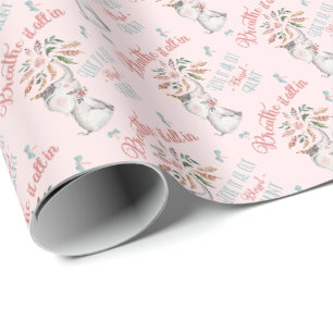 Blad Moster Elephant och Dragonfly Gift Presentpapper