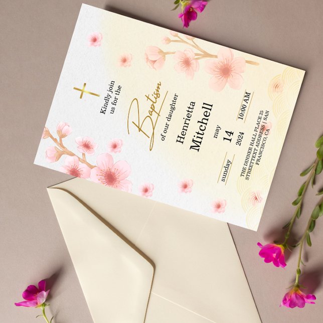 "Blad och baptized: En dag att komma ihåg" Inbjudningar (Skapare uppladdad)