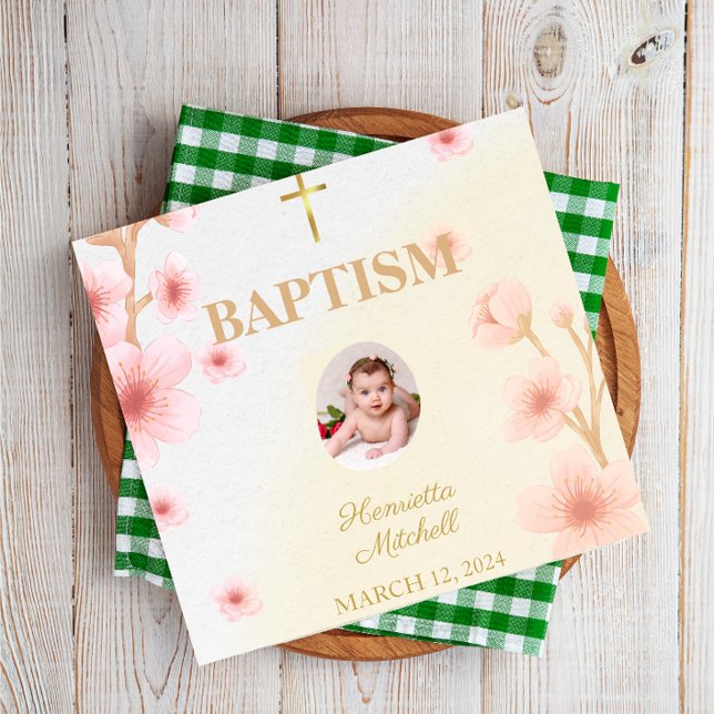 "Blad och baptized: En dag att komma ihåg" Pappersservett (Skapare uppladdad)