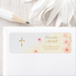 "Blad och baptized: En dag att komma ihåg" Returadress Etikett