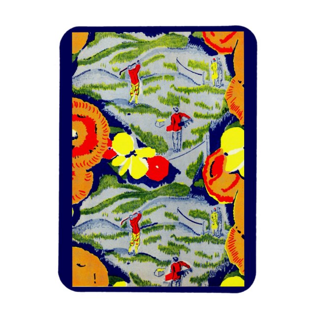 Blad och blommor magnet (Vertikal)
