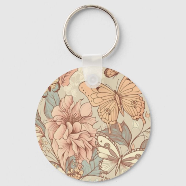 Blad och blommor nyckelring (Framsida)