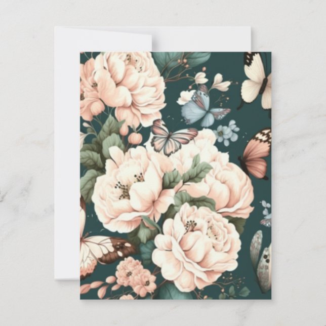 Blad och blommor OSA kort (Framsida)