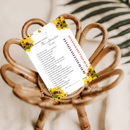 Blad- och blomsterkort för Möhippa och groomspel Meddelande