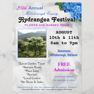 Blad- och Garden Show Anpassningsbar Flyers