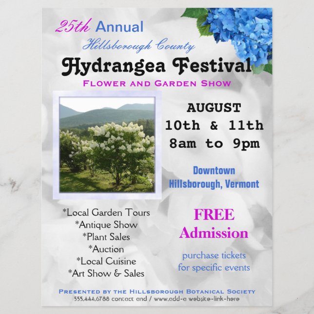 Blad- och Garden Show Anpassningsbar Flyers (Framsidan)