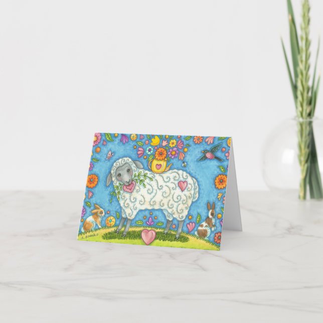 BLAD OCH POSIES NOTE CARD Blank Kort (Framsida)