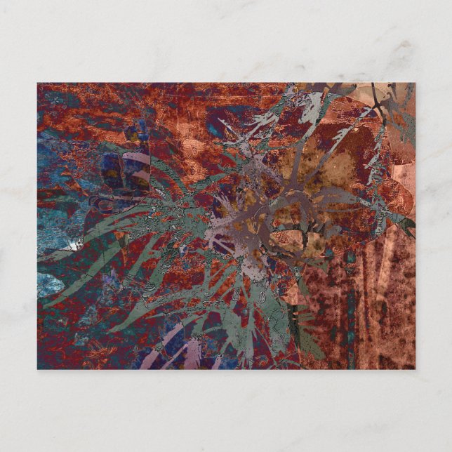 BLAD PÅ SKÖLDPADDSSKAL VYKORT (Framsida)