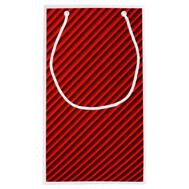 Blad-påse för röd textil i Mönster (Baksidan)