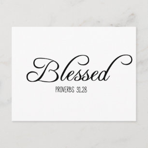 Blad Proverbs 31 Bible Verse Vykort