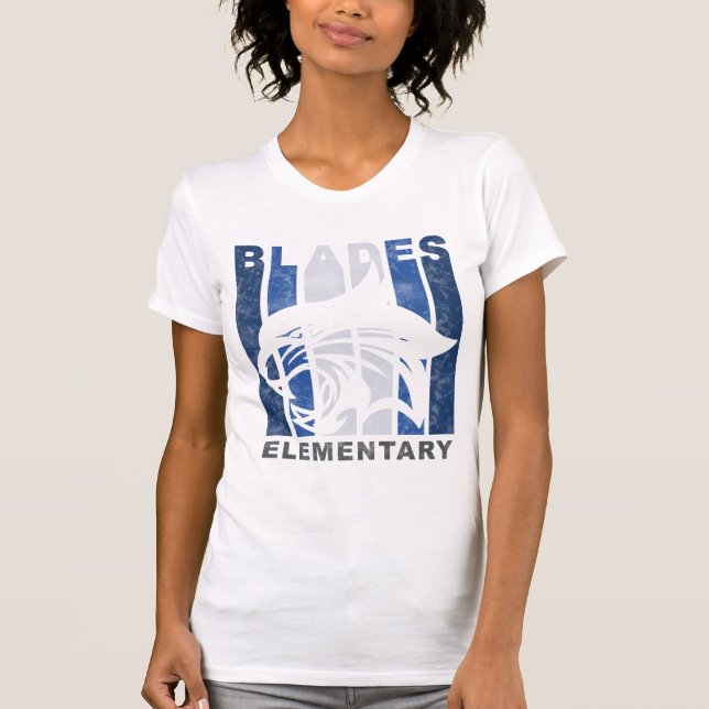 Blad Retro Elementärskola T Shirt (Framsida)