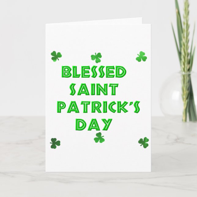 Blad Saint patrick's day (2) Kort (Framsida)