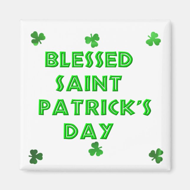 Blad Saint patrick's day (2) Magnet (Framsidan)