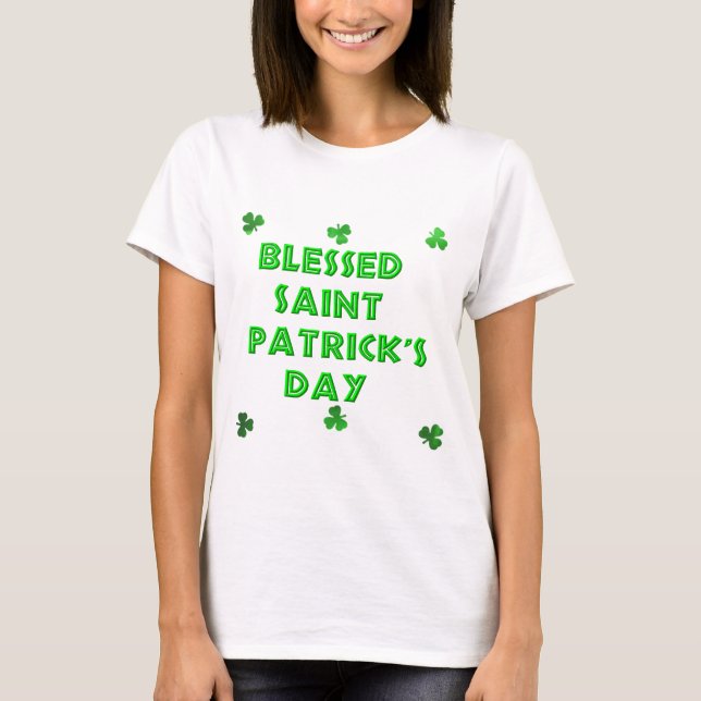 Blad Saint patrick's day (2) Tee (Framsida)