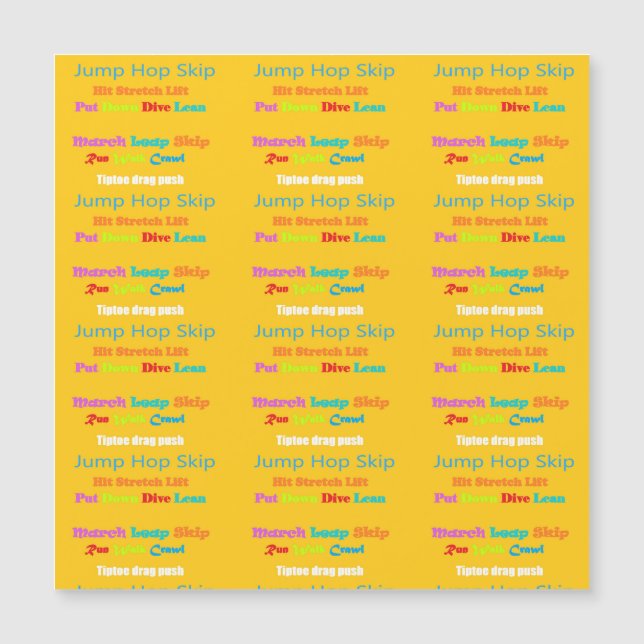 Blad Skutt Skip Lean Text design med blandat färg (Framsida)