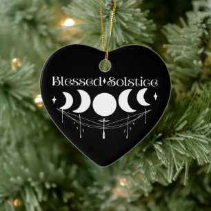Blad Solstice Julgransprydnad Keramik