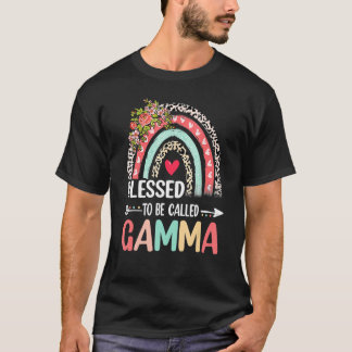 Blad till Gamma Leopard Rainbow Mor" T Shirt