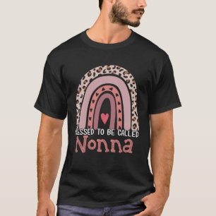 Blad till Nonna Rainbow Leopard Mor T Shirt