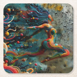 Blad Underlägg Papper Kvadrat