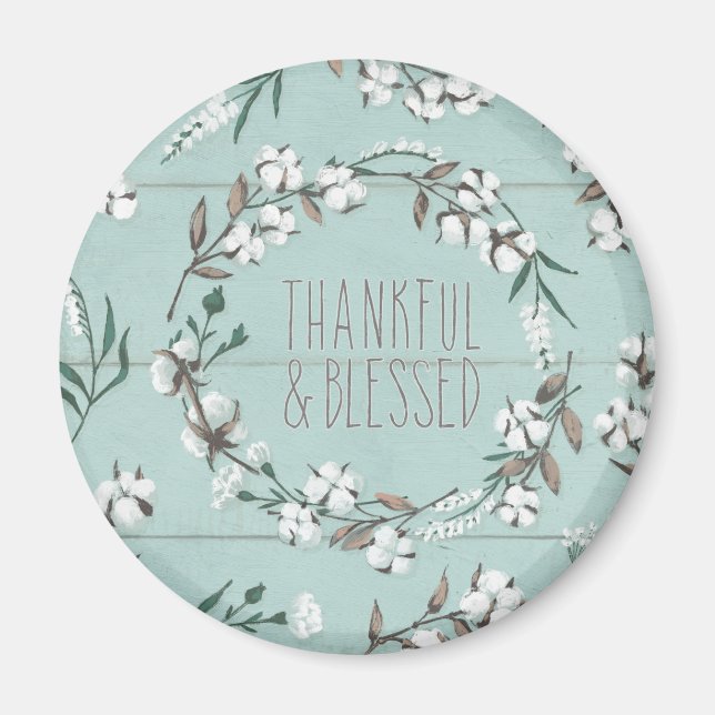 Blad VI Mint | Tack och välsignelse Magnet (Framsidan)