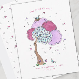 Blåda mig bort från Valentine-Helgdag-kortet Julkort