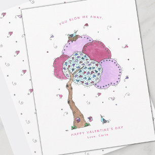 Blåda mig bort från Valentine-Helgdag-kortet Julkort