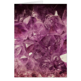 Bladad Amethyst Druzy Macro Photography Hälsningskort