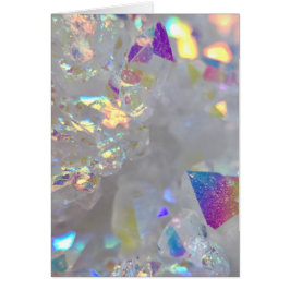 Bladad Blangel Aura Quartz i fotografi Hälsningskort