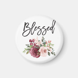 Bladad - Enkel Blommigt Magnet