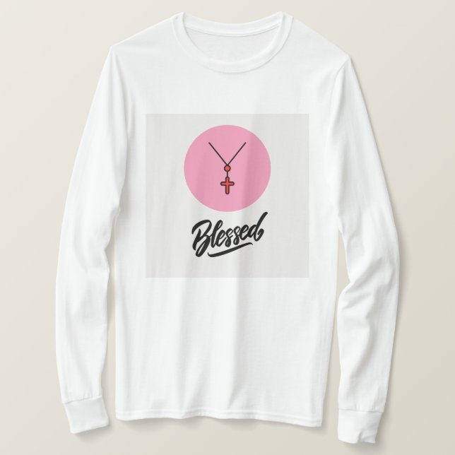 Bladad Långärmad T Shirt (Design framsida)