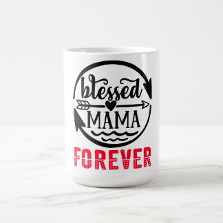 Bladad mamma för alltid kaffemugg