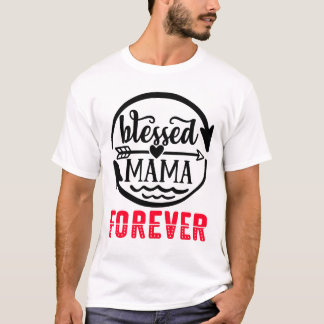 Bladad mamma för alltid t shirt