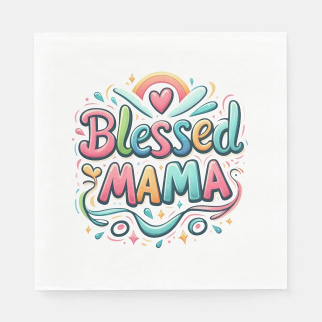Bladad Mamma Pappersservett (Framsidan)