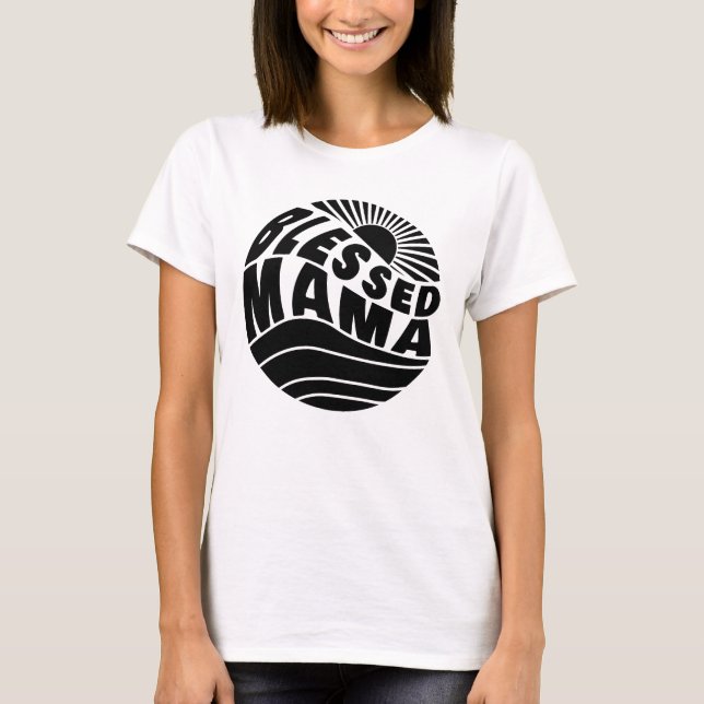 Bladad Mamma T Shirt (Framsida)