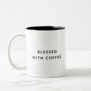 Bladad med kaffekanna Breakfast-kaffe Mugg