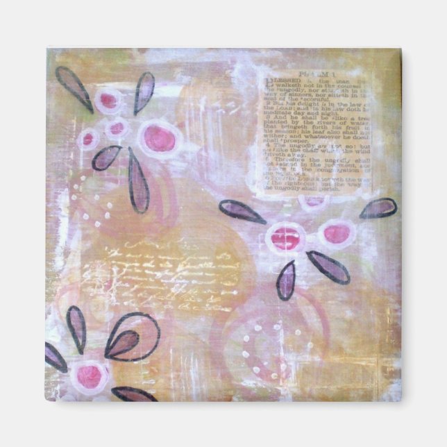 Bladad - Psalm 1 Magnet (Framsidan)