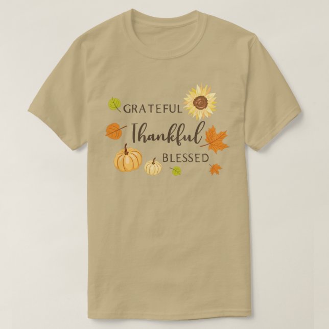Bladad Thanksgiving T Shirt (Design framsida)