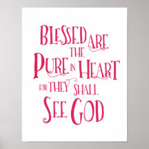 Bladade är Poster Pure in Heart