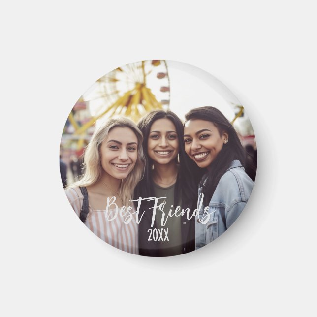 Blådagen för bästa vänner för foto magnet (Framsidan)