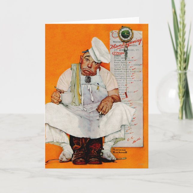 Blådagen i thanksgivingen helgkort (Framsida)