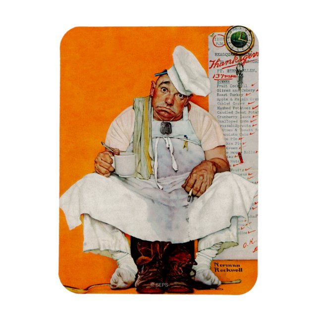 Blådagen i thanksgivingen magnet (Vertikal)