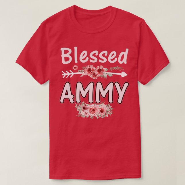 Bladammy Mamma Life Cute Blommigt Flower Mammor D T Shirt (Design framsida)