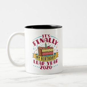 Bladår 2020 Det är min födelsedag. Två-Tonad Mugg