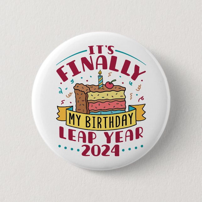 Bladår 2024 Det är min födelsedag till slut Knapp (Framsida)