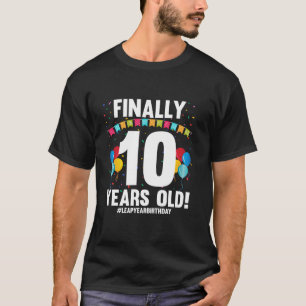 Bladår 2024 februari 29:e födelsedagen 10:e årsdag t shirt
