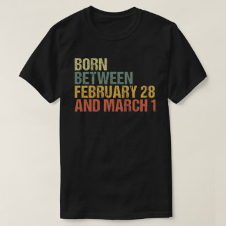 Bladår/född mellan februari 2018 och mars 1 t shirt