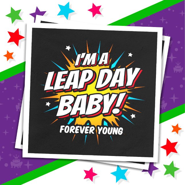 Bladår födelsedag 29: e läderdagen pappersservett (Skapare uppladdad)