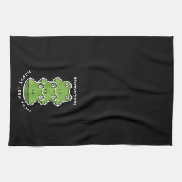 Bladår för unga 3 grodor feb 29 Firande Kökshandduk