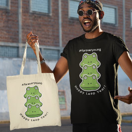 Bladår för unga 3 grodor feb 29 Firande Tygkasse